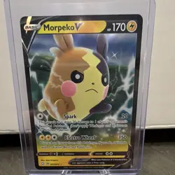 Pokemon TCG Shining Fates Morpeko V Ultra Rare Holo #037/072 - Image 1