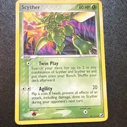 Nintendo Pokemon TCG Scyther 46/115 EX Unseen Forces Uncommon Regular 60HP - Image 1