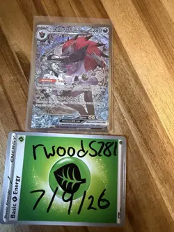 Pokemon TCG N's Zoroark Ex SIR 286/217 Ascended Heroes English NM - Image 1