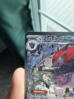 Pokemon TCG N's Zoroark Ex SIR 286/217 Ascended Heroes English NM - Image 2