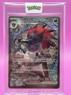 Pokemon TCG-N's Zoroark Ex SIR 286/217 Ascended Heroes English NM/M Pack Fresh - Image 1