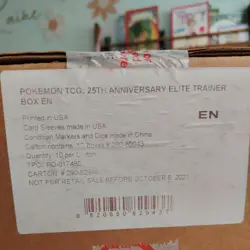 Pokemon 25th Anniversary Celebrations Elite Trainer Box ETB Sealed Case - Image 1