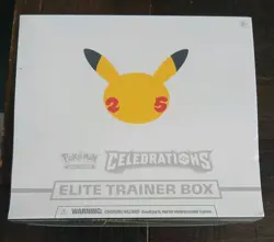 Pokemon Celebrations Elite Trainer Box 25th Anniversary ETB New Sealed - Image 1