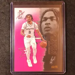 2025-26 Topps Signature Class STEPHON CASTLE Pink 66/75 #53 - Image 1