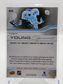 2025-2026 Upper Deck Series 2 498 Tusky Young Guns - Image 2