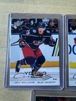 ✅ 2025-26 Upper Deck Series Two Lot Of 3 Young Guns Williams Shabanov Simashev - Image 2
