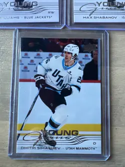 ✅ 2025-26 Upper Deck Series Two Lot Of 3 Young Guns Williams Shabanov Simashev - Image 4