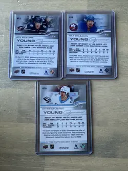 ✅ 2025-26 Upper Deck Series Two Lot Of 3 Young Guns Williams Shabanov Simashev - Image 5
