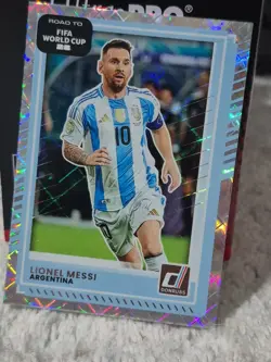 2025-26 Donruss Soccer Road To World Cup Lionel Messi Silver Diamond #154 - Image 1