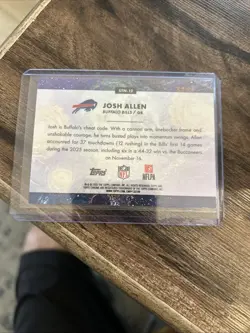 2025 Topps Chrome Cosmic Starry Night Josh Allen #STN-12 - Image 2