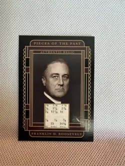 2025 Pieces of the Past Franklin D Roosevelt FDR Authentic Relic #SR-FDR - Image 1
