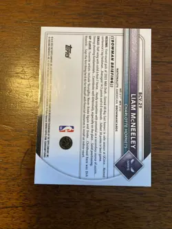 2025-26 Bowman Chrome Blue Mojo Refractor - Liam McNeely RC #BCV-29 /150 - Image 3