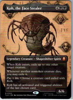 Koh, the Face Stealer (Borderless) 322 Avatar: The Last Airbender MTG NM - Image 1