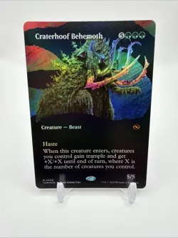 Craterhoof Behemoth (Borderless) Tarkir: Dragonstorm Foil - Image 1