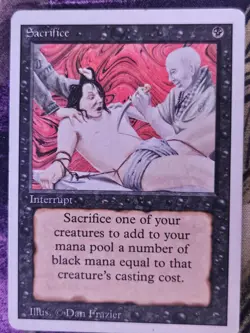 Sacrifice Uncommon Revised Edition Magic: The Gathering Moderately Played - Image 1