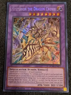 Yugioh Mysterion The Dragon Crown BLMR-EN071 Secret Rare 1st Ed NM - Image 1