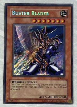 Yugioh Buster Blader BPT-008 Secret Rare - Image 1