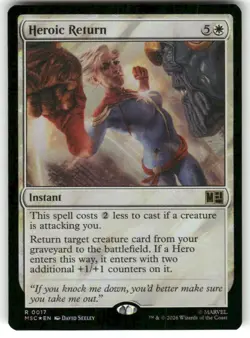 Heroic Return (Surge Foil) 17 Commander: Marvel Super Heroes Magic: - Image 1