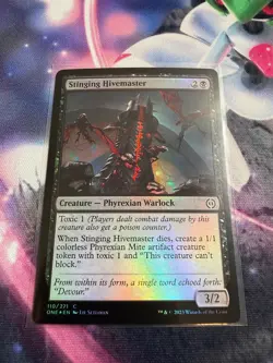 Stinging Hivemaster 110 Phyrexia: All Will Be One Magic: The Gathering Foil NM - Image 1