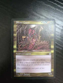 MTG Silver Queen Stronghold 1998 Magic the Gathering Card - Image 1