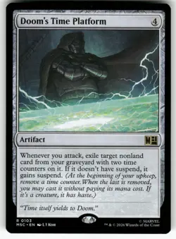 Doom's Time Platform Rare 103 Near Mint Commander: Marvel Super Heroes MTG M-07 - Image 1