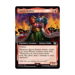 WotC Universes Beyond: FINAL FANTASY Queen Brahne (Extended Art) (U) (Foil) NM - Image 1