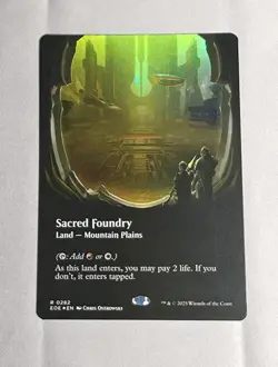 Magic: The Gathering - Edge of Eternities - Sacred Foundry Borderless Foil NM - Image 1