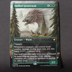 Quilled Greatwurm (Borderless) MTG Foundations Mythic 339 NM - Image 1