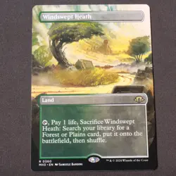 Windswept Heath (Borderless) MTG Modern Horizons 3 Rare 360 NM - Image 1