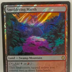 Magic The Gathering Smoldering Marsh Surge Foil 0073 TMNT TMC Rare MTG - Image 1