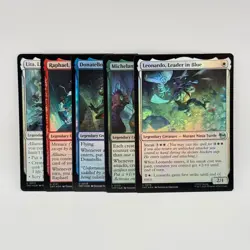 Lot of 5x MTG TMNT Foil Set Leonardo Donatello Raphael Michelangelo Lita TMT - Image 2