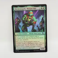 Lot of 5x MTG TMNT Foil Set Leonardo Donatello Raphael Michelangelo Lita TMT - Image 3
