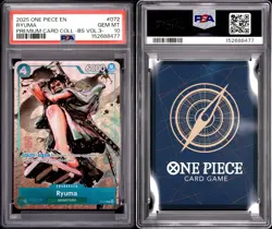 2025 Bandai One Piece Card Game EN Premium Card Coll. Vol.3 #072 Ryuma PSA 10 - Image 3