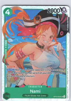 Nami OP14-031 Super Rare The Azure Sea's Seven One Piece Foil NM - Image 1