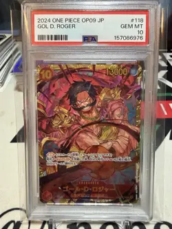 2024 One Piece Op09 Jp #118 Gol D Rodger SEC PSA 10 - Image 1