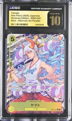 CGC 10 Pristine One Piece 2025 Yamato EB03-057 Heroines Edition ALT ART Jpn - Image 1