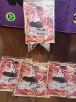 1 Bandai One Piece Card Game Portgas.D.Ace Secret Rare Holo OP16-118 ENG - Image 3