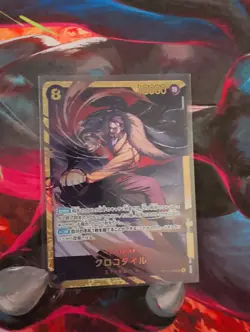 Crocodile OP14-120 SEC Secret Rare The Azure Sea's Seven One Piece Japanese - Image 1