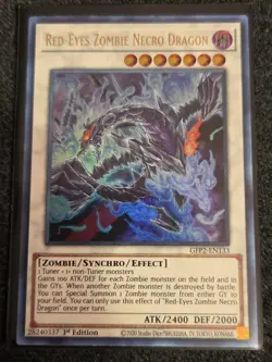 Yugioh Red-Eyes Zombie Necro Dragon GFP2-EN133 Ultra Rare 1st Ed NM - Image 1