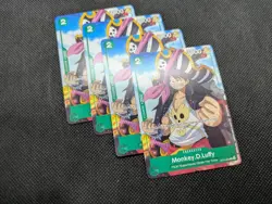 Monkey.D.Luffy C One Piece Promotion Cards ST16-005 NM Play Set (4 cards) - Image 1