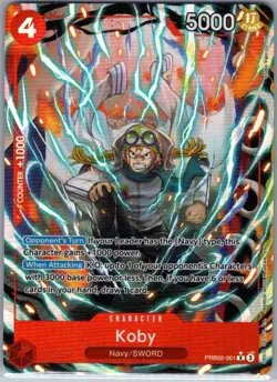Koby (Alternate Art) PRB02-001 English Premium Booster Vol. 2 - One Piece - NM - Image 1