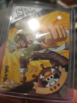One Piece Holo Foil OPO1-SR04 Collector Trading Card Usopp - Image 3