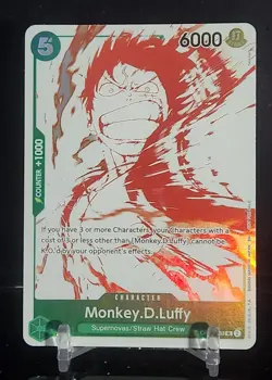 One Piece TCG English OP07-033 Monkey D Luffy - 3rd Anniv Treasure Campaign - Image 1