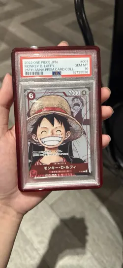 One Piece Monkey D. Luffy P-001 Promo JP PSA 10 2022 25th Annv - Image 1