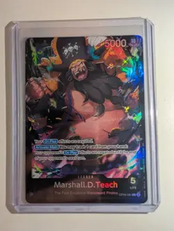 One Piece TCG Marshall.D.Teach OP09-081 L Leader Starter Deck 27 ONE PIECE - Image 2