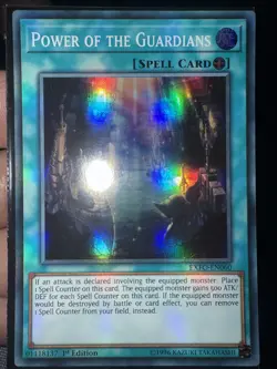 1x (NM) Power of the Guardians - EXFO-EN060 - Super Rare - 1st Edition YuGiOh - Image 1