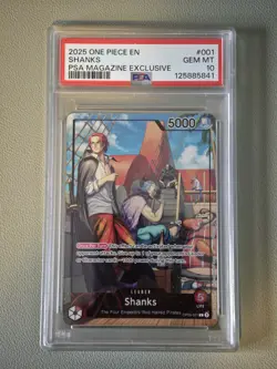 One Piece Shanks Magazine Exclusive OP09-001 PSA 10 English - Image 1
