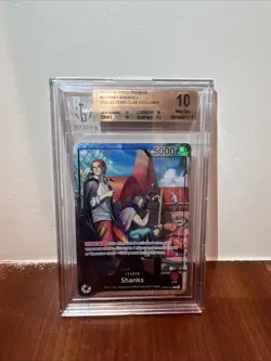 BGS 10 Shanks PSA Magazine Exclusive One Piece Leader Alt Art Promo OP09-001 - Image 1