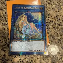 YuGiOh Artemis, The Magistus Moon Maiden RA01-EN049 Quarter Century Secret Rare - Image 2