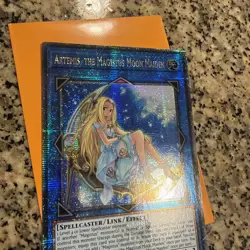 YuGiOh Artemis, The Magistus Moon Maiden RA01-EN049 Quarter Century Secret Rare - Image 3